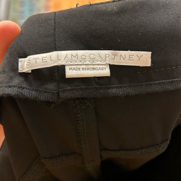 Stella McCartney Tina Ruched Wool and Cotton Pants in Black, Size 40 (US 4-6) - Picture 6 of 15